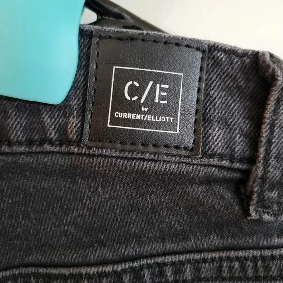 Current Elliot Women’s Washed Black Pleated High-Rise Tapered Denim Jeans |Sz 29 - Picture 9 of 10